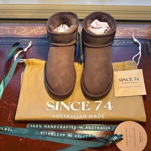 Women's Cozy Brown Ankle Booties